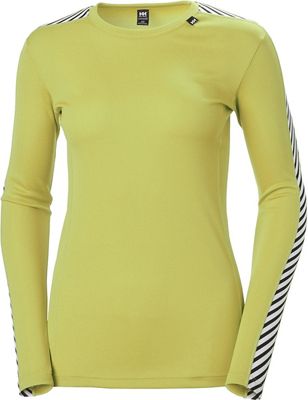 Helly Hansen Lifa Womens Long Sleeve Crew  - Daffodil Yellow, Daffodil Yellow